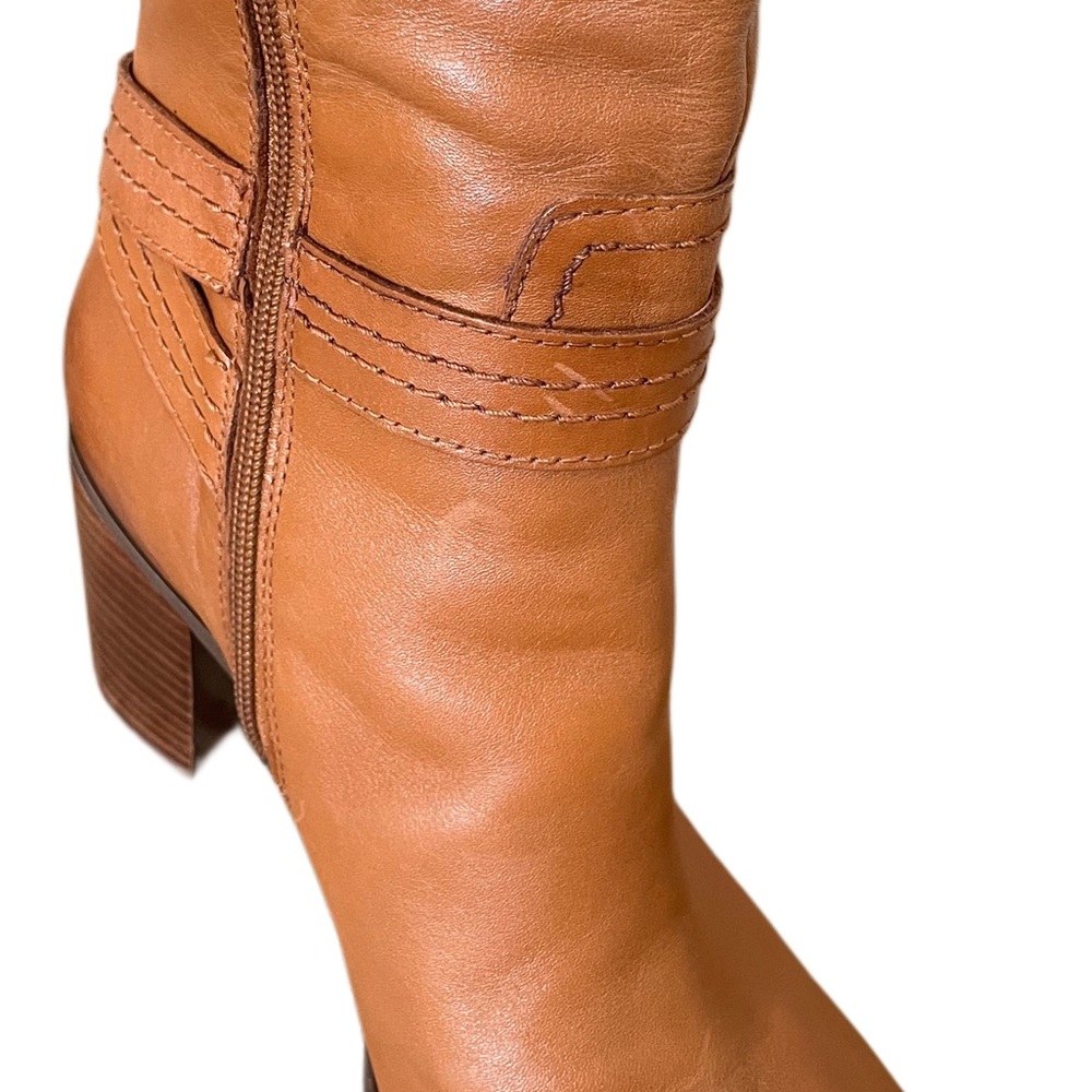 Naturalizer Brown Leather Calf Boots - Picture 6 of 13